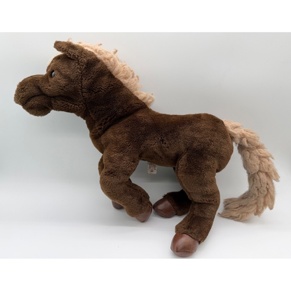 Folkmanis Folktails Vintage Brown Horse Hand Puppet Plush Tan Mane Blaze Hooves
